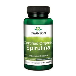 100% Certified Organic Spirulina - 180 tabs.