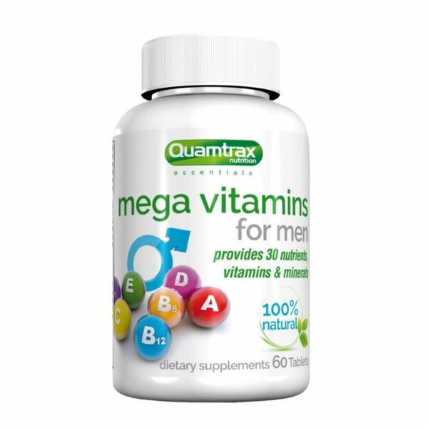 Quamtrax Essentials Mega Vitamins for men - 60 tabs.