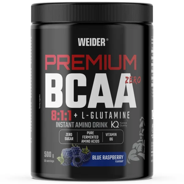 WEIDER PREMIUM BCAA 811 GLUTAMINE – 500 g blue raspberry