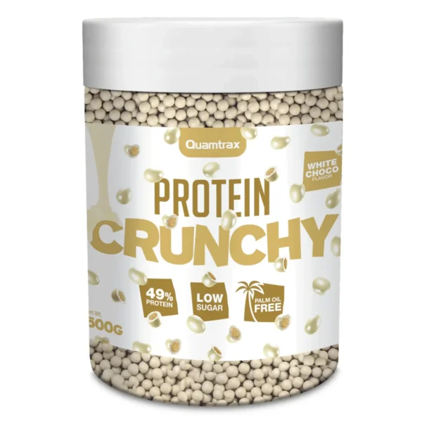 Quamtrax PROTEIN CRUNCHY - 500 g white choco