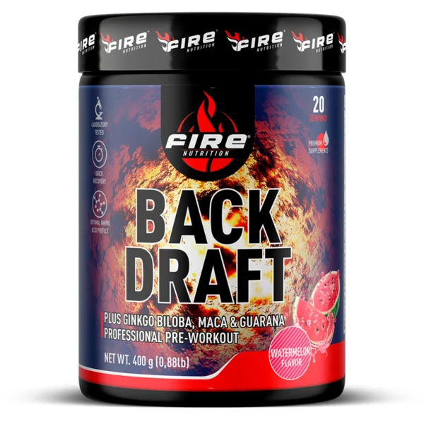 Back-Draft Preworkout Sandía 400 g imagen