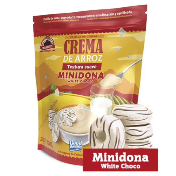 Max Protein Crema de Arroz - 1Kg minidona white choco