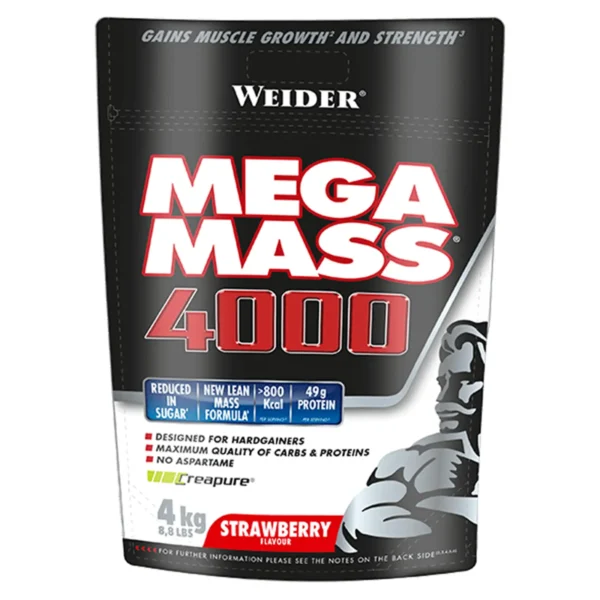 WEIDER MEGA MASS 4000 - 4Kg fresa