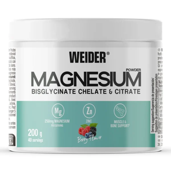 WEIDER Magnesium Bisglycinate chelate & Citrate - 200g