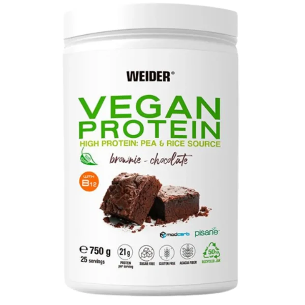 WEIDER Vegan Protein - 750g Brownie-Chocolate