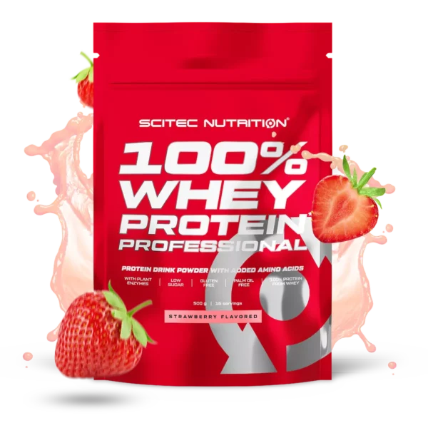 Scitec whey profesional 500g fresa